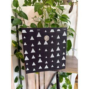 Black & White Triangle Fabric Storage Cube